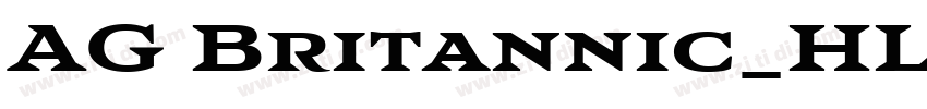 AG Britannic_HL_P He字体转换